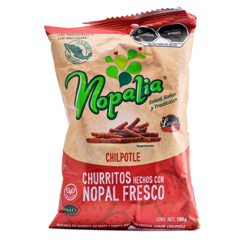 Snack Churritos Nopalia Chipotle 100g